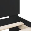 vidaXL Πλαίσιο Κρεβατιού με Κεφαλάρι Μαύρο120x200εκ.Επεξεργασμένο Ξύλο