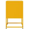 vidaXL Κομοδίνο Μουσταρδί 36x39x60,5 εκ. από Χάλυβα
