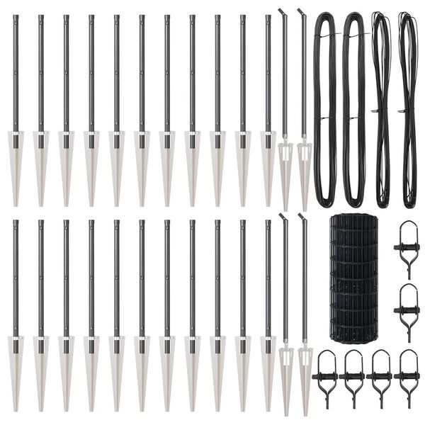 vidaXL &Tau;&epsilon;&nu;&tau;ώ&tau;&omicron; &mu;&epsilon; &sigma;&tau;ή&rho;&iota;&gamma;&mu;&alpha; &Gamma;&kappa;&rho;&iota; 0,6 x 50 &mu;. &Chi;ά&lambda;&upsilon;&beta;&alpha;&sigmaf; &kappa;&alpha;&iota; PVC