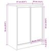 vidaXL Παπουτσοθήκη Sonoma Δρυς 57x34x76 εκ. από Επεξεργασμένο Ξύλο