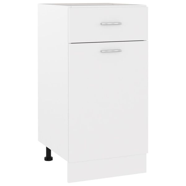 vidaXL Ντουλάπι με Συρτάρι Lyon Λευκό 40x46x81,5 εκ. Επεξ. Ξύλο