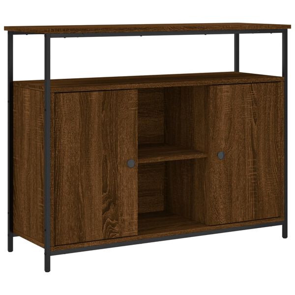 vidaXL Συρταριέρα Καφέ Δρυς 100x35x80 εκ. από Επεξεργασμένο Ξύλο