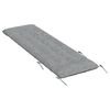 vidaXL Μαξιλάρι Ξαπλώστρας Γκρι 160x50x10 εκ. Συνθετικό Καστόρι