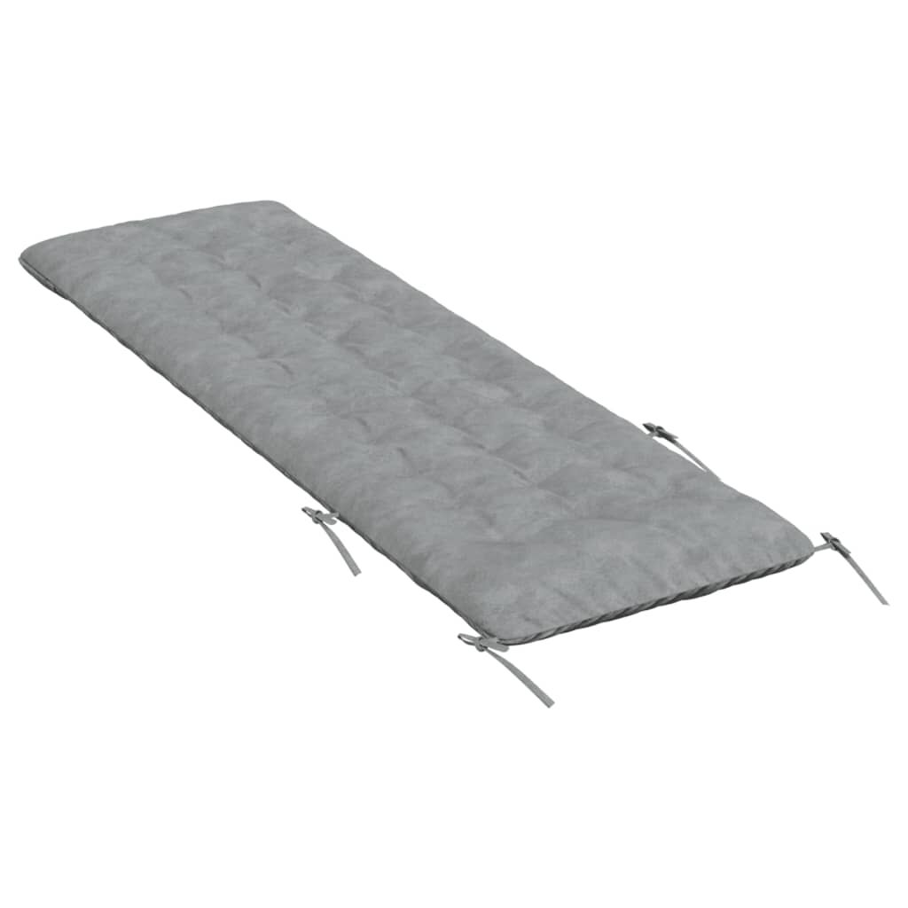 vidaXL Μαξιλάρι Ξαπλώστρας Γκρι 160x50x10 εκ. Συνθετικό Καστόρι