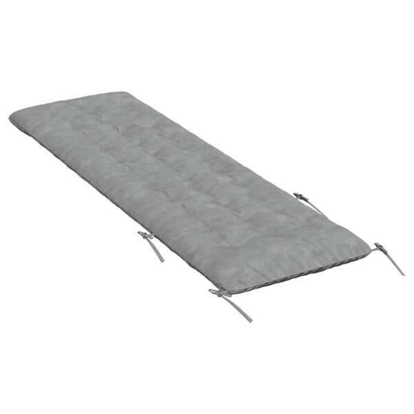 vidaXL Μαξιλάρι Ξαπλώστρας Γκρι 160x50x10 εκ. Συνθετικό Καστόρι