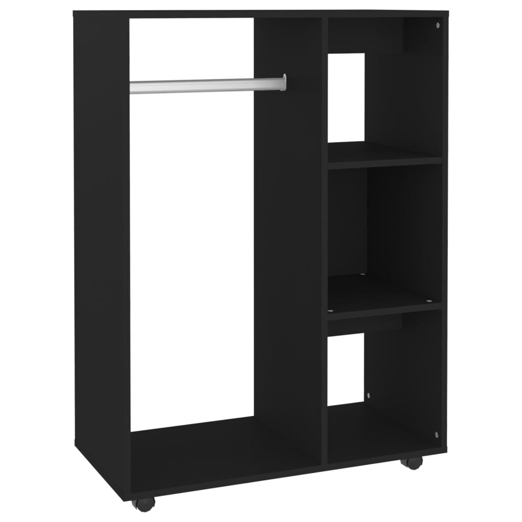 vidaXL Ντουλάπα Μαύρη 80 x 40 x 110 εκ. από Επεξ. Ξύλο