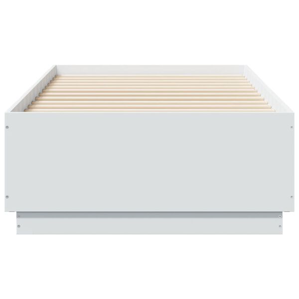vidaXL Πλαίσιο Κρεβατιού Λευκό 75 x 190 εκ. από Επεξεργασμένο Ξύλο