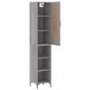 vidaXL Μπουφές Sonoma Γκρι 34,5 x 34 x 180 εκ. από Επεξεργασμένο Ξύλο
