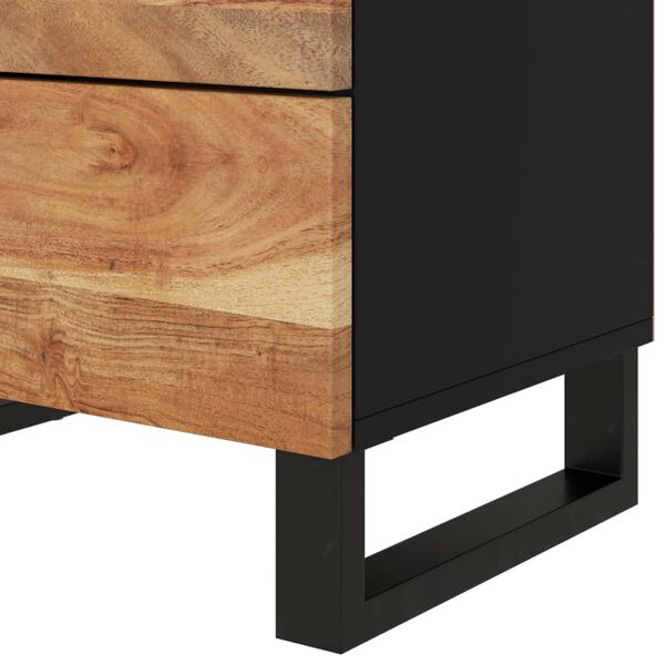 vidaXL Κομοδίνο 50 x 33 x 62 εκ. Μασίφ Ξύλο Ακακίας & Επεξ. Ξύλο