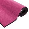 vidaXL Χαλάκι Εξώπορτας Ροζ και Μαύρο 120 x 250 cm Πολυαμίδιο και PVC
