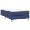 vidaXL Κρεβάτι Boxspring με Στρώμα Μπλε 80x200 εκ. Υφασμάτινο