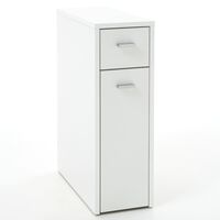 FMD Συρταριέρα με 2 Συρτάρια Λευκή 20 x 45 x 61 εκ.