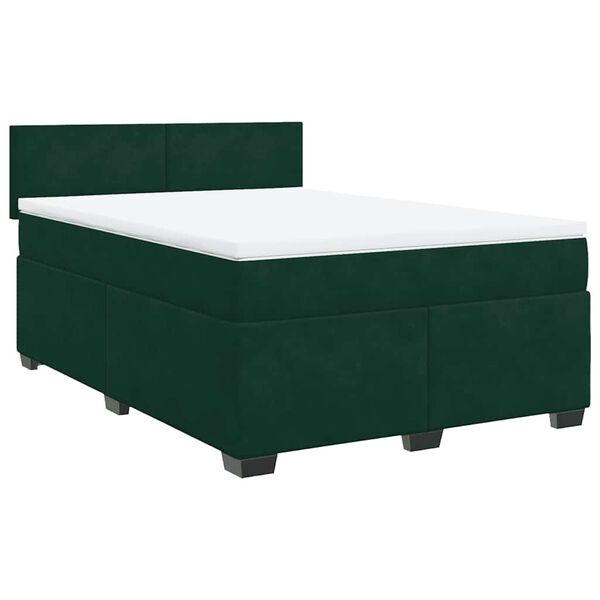 vidaXL &Kappa;&rho;&epsilon;&beta;ά&tau;&iota; Boxspring &mu;&epsilon; &Sigma;&tau;&rho;ώ&mu;&alpha; &Sigma;&kappa;&omicron;ύ&rho;&omicron; &Pi;&rho;ά&sigma;&iota;&nu;&omicron; 160x200&epsilon;&kappa;. &Beta;&epsilon;&lambda;&omicron;ύ&delta;&iota;&nu;&omicron;