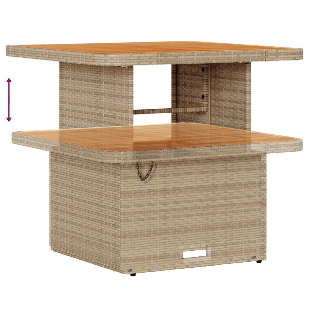 vidaXL Σετ Καναπέ Κήπου 11 pcs Μπεζ, Ανοιχτό Γκρι 80 x 80 x 71 cm