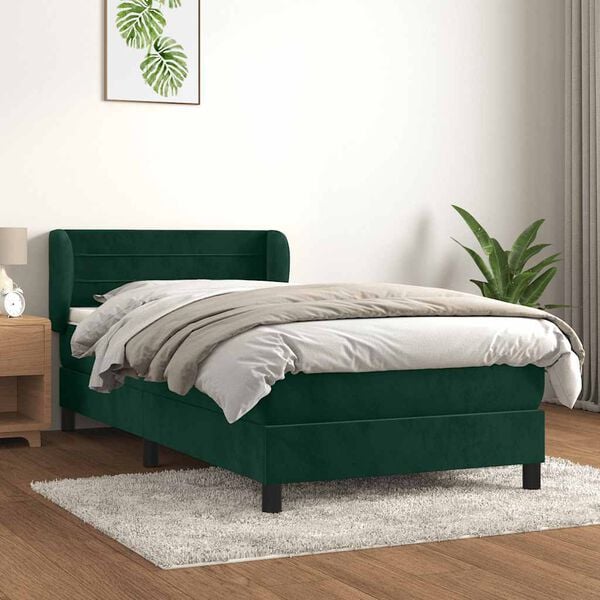 vidaXL &Kappa;&rho;&epsilon;&beta;ά&tau;&iota; Boxspring &mu;&epsilon; &Sigma;&tau;&rho;ώ&mu;&alpha; &Sigma;&kappa;&omicron;ύ&rho;&omicron; &Pi;&rho;ά&sigma;&iota;&nu;&omicron; 80x200 &epsilon;&kappa;. &Beta;&epsilon;&lambda;&omicron;ύ&delta;&iota;&nu;&omicron;
