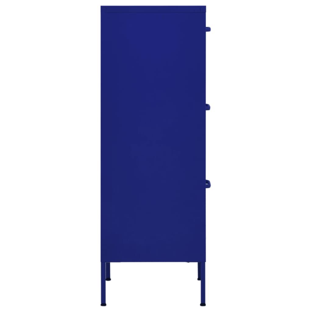 vidaXL Ντουλάπι Αποθήκευσης Ναυτικό Μπλε 42,5x35x101,5 εκ. από Ατσάλι