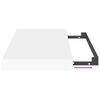 vidaXL Ράφι Τοίχου Άσπρο 40x23x3,8 εκ. MDF