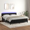 vidaXL &Kappa;&rho;&epsilon;&beta;ά&tau;&iota; Boxspring &mu;&epsilon; &Sigma;&tau;&rho;ώ&mu;&alpha; & LED &Mu;&alpha;ύ&rho;&omicron; 160x200 &epsilon;&kappa;. &Beta;&epsilon;&lambda;&omicron;ύ&delta;&iota;&nu;&omicron;