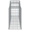 vidaXL Συρματοκιβώτια Τοξωτά 8 τεμ. 300x50x80/100 εκ. Γαλβαν. Ατσάλι
