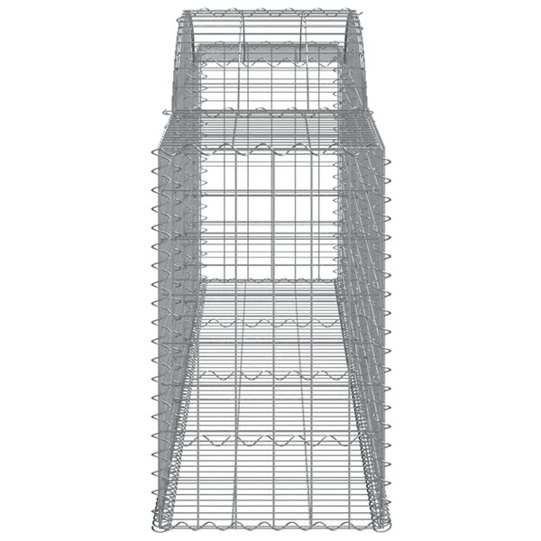 vidaXL Συρματοκιβώτια Τοξωτά 8 τεμ. 300x50x80/100 εκ. Γαλβαν. Ατσάλι