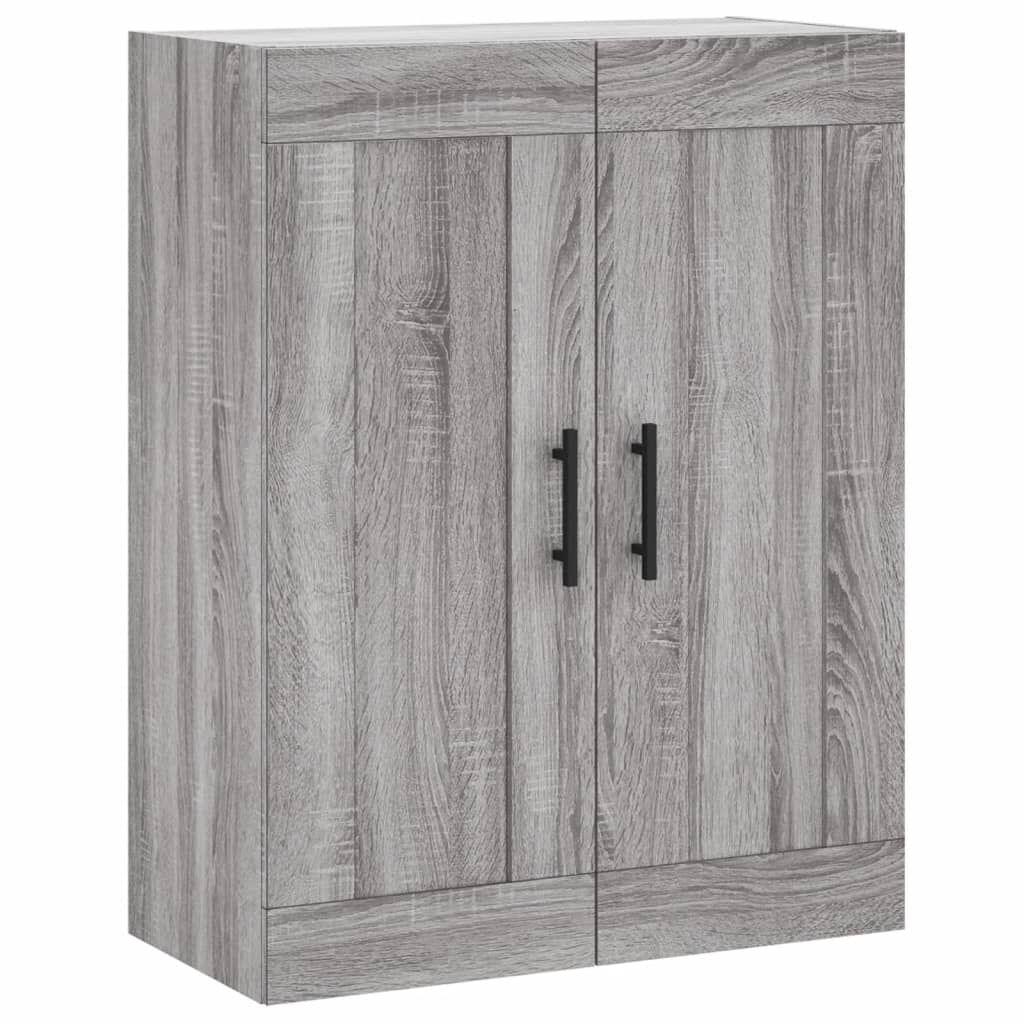vidaXL Ντουλάπι Γκρι Sonoma 69,5 x 34 x 180 εκ. Επεξεργασμένο Ξύλο