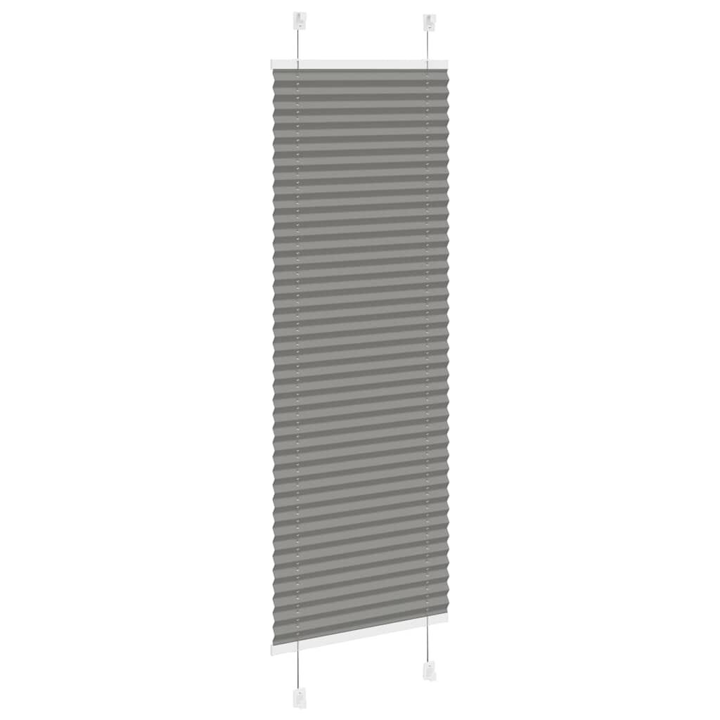 vidaXL Πλισέ περσίδα Ανθρακί 40x100 cm Πλάτος υφάσματος 39,4 cm