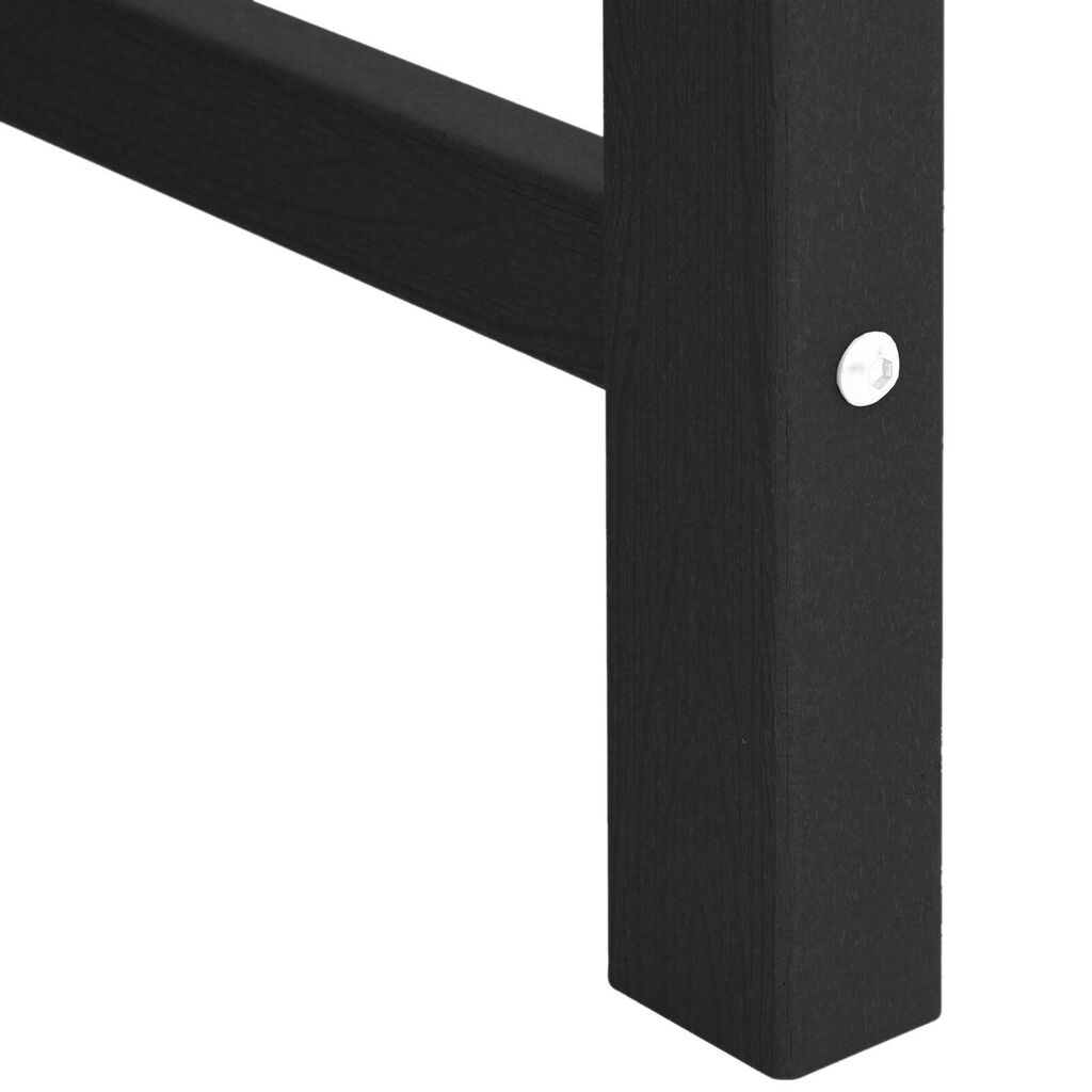 vidaXL Καρέκλες Φαγητού Κήπου 6 τεμ Μαύρο 65,5x55,5x88 εκ. HDPE