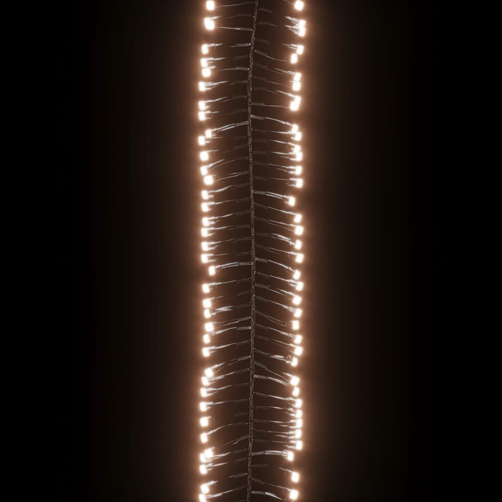 vidaXL Φωτάκια Cluster με 1000 LED Θερμό Λευκό 11 μ. από PVC