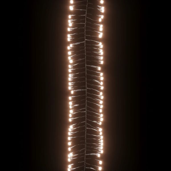 vidaXL Φωτάκια Cluster με 1000 LED Θερμό Λευκό 11 μ. από PVC
