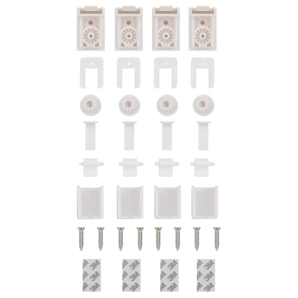 vidaXL Πλισέ περσίδα Κρέμα 70x100 cm Πλάτος υφάσματος 69,4 cm
