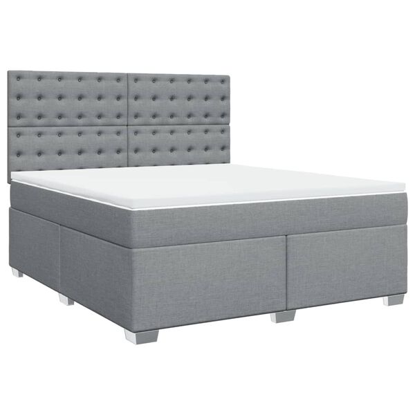 vidaXL &Kappa;&rho;&epsilon;&beta;ά&tau;&iota; Boxspring &mu;&epsilon; &Sigma;&tau;&rho;ώ&mu;&alpha; &Alpha;&nu;&omicron;&iota;&chi;&tau;ό &Gamma;&kappa;&rho;&iota; 180x200 &epsilon;&kappa;. &Upsilon;&phi;&alpha;&sigma;&mu;ά&tau;&iota;&nu;&omicron;