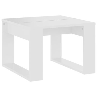 Τραπέζι Βοηθητικό Λευκό 50 x 50 x 35 εκ. από Μοριοσανίδα