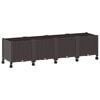 vidaXL &Kappa;ή&pi;&omicron;&sigmaf; &Gamma;&lambda;&alpha;&sigma;&tau;&rho;ά&kappa;&iota; &mu;&epsilon; &Rho;&omicron;&delta;ά&kappa;&iota;&alpha; &Kappa;&alpha;&phi;έ 160 x 40 x 44 &epsilon;&kappa; PP