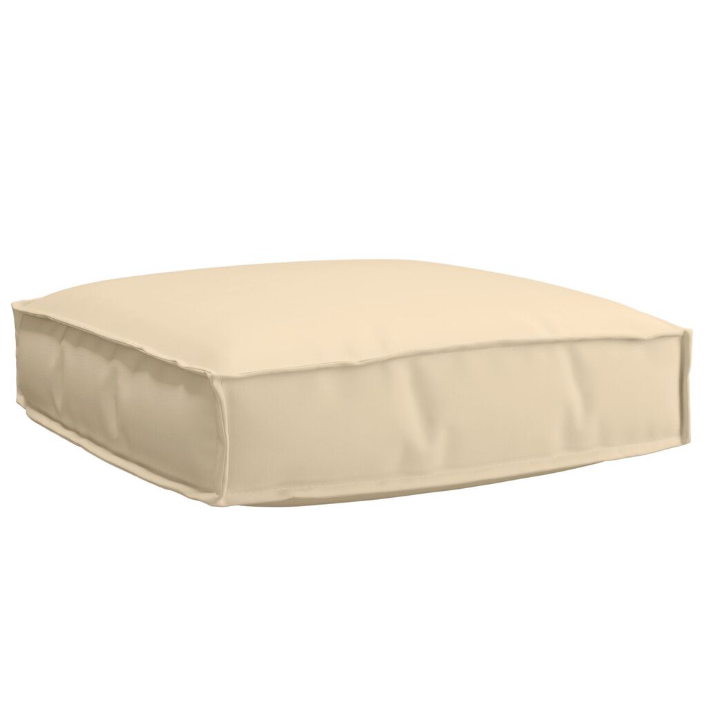 vidaXL Σετ μαξιλαριών παλετών 2 τεμαχίων Μπεζ Oxford Fabric