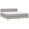 vidaXL &Kappa;&rho;&epsilon;&beta;ά&tau;&iota; Boxspring &mu;&epsilon; &Sigma;&tau;&rho;ώ&mu;&alpha; & LED &Alpha;&nu;.&Gamma;&kappa;&rho;&iota; 180x200 &epsilon;&kappa; &Upsilon;&phi;&alpha;&sigma;&mu;ά&tau;&iota;&nu;&omicron;