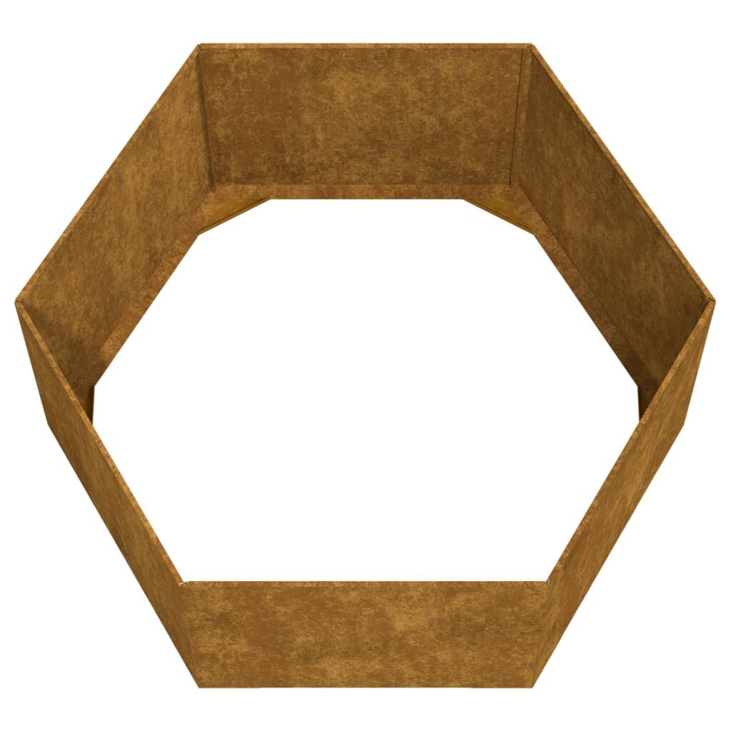 vidaXL Ζαρντινιέρα Σκουρ. 90 x 90 x 45 εκ. Ατσάλι Σκληρυθέν στον Αέρα