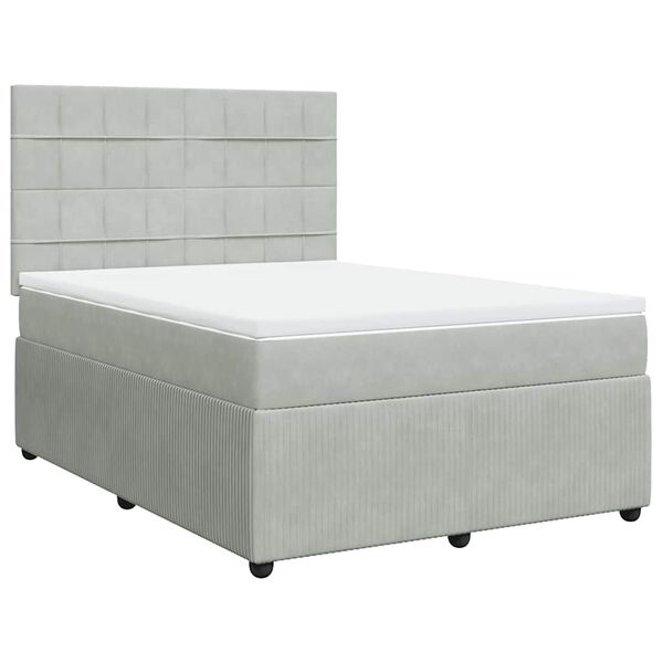 vidaXL &Kappa;&rho;&epsilon;&beta;ά&tau;&iota; Boxspring &mu;&epsilon; &Sigma;&tau;&rho;ώ&mu;&alpha; &Alpha;&nu;&omicron;&iota;&chi;&tau;ό &Gamma;&kappa;&rho;&iota; 160x200 &epsilon;&kappa;. &Beta;&epsilon;&lambda;&omicron;ύ&delta;&iota;&nu;&omicron;