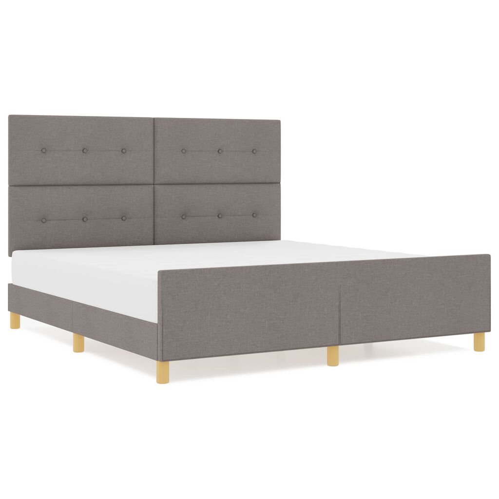 vidaXL Κρεβάτι Ταμπά 180x200 εκ. Υφασμάτινο