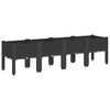 vidaXL &Zeta;&alpha;&rho;&nu;&tau;&iota;&nu;&iota;έ&rho;&alpha; &Kappa;ή&pi;&omicron;&upsilon; &mu;&epsilon; &Pi;ό&delta;&iota;&alpha; &Mu;&alpha;ύ&rho;&eta; 160x40x42 &epsilon;&kappa;. &Pi;&omicron;&lambda;&upsilon;&pi;&rho;&omicron;&pi;&upsilon;&lambda;έ&nu;&iota;&omicron;