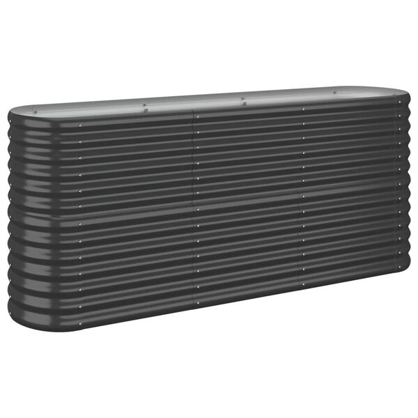 vidaXL Ζαρντινιέρα Ανθρακί 152x40x68 εκ Ατσάλι με Ηλεκτρ. Βαφή Πούδρας