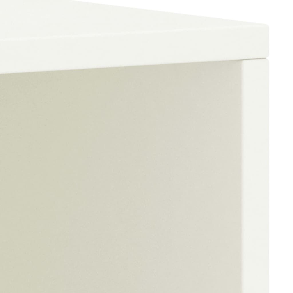 vidaXL Κομοδίνο Λευκό 35 x 30 x 40 εκ. Μασίφ Ξύλο Πεύκου
