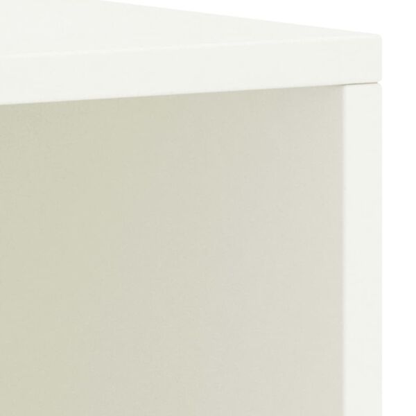vidaXL Κομοδίνο Λευκό 35 x 30 x 40 εκ. Μασίφ Ξύλο Πεύκου