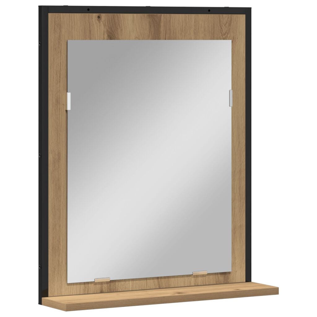Καθρέφτης μπάνιου vidaXL Artisan Oak 50x12x60 εκ. Επεξεργασμένο ξύλο