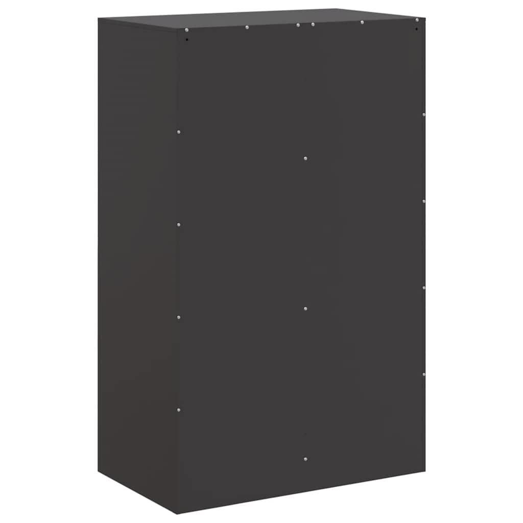 vidaXL Ντουλάπι Μαύρο 67x39x107 εκ. από Ατσάλι