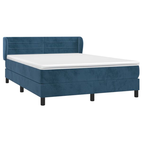 vidaXL &Kappa;&rho;&epsilon;&beta;ά&tau;&iota; Boxspring &mu;&epsilon; &Sigma;&tau;&rho;ώ&mu;&alpha; &Sigma;&kappa;&omicron;ύ&rho;&omicron; &Mu;&pi;&lambda;&epsilon; 140x190 &epsilon;&kappa;. &Beta;&epsilon;&lambda;&omicron;ύ&delta;&iota;&nu;&omicron;