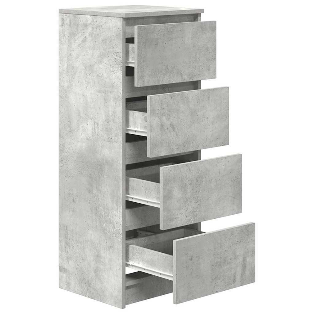 vidaXL Ντουλάπι Γκρι Σκυροδέματος 37,5x35x99 εκ. Επεξεργασμένο Ξύλο