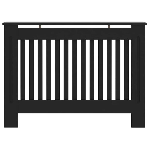 vidaXL Κάλυμμα Καλοριφέρ Μαύρο 112 x 19 x 81,5 εκ. από MDF
