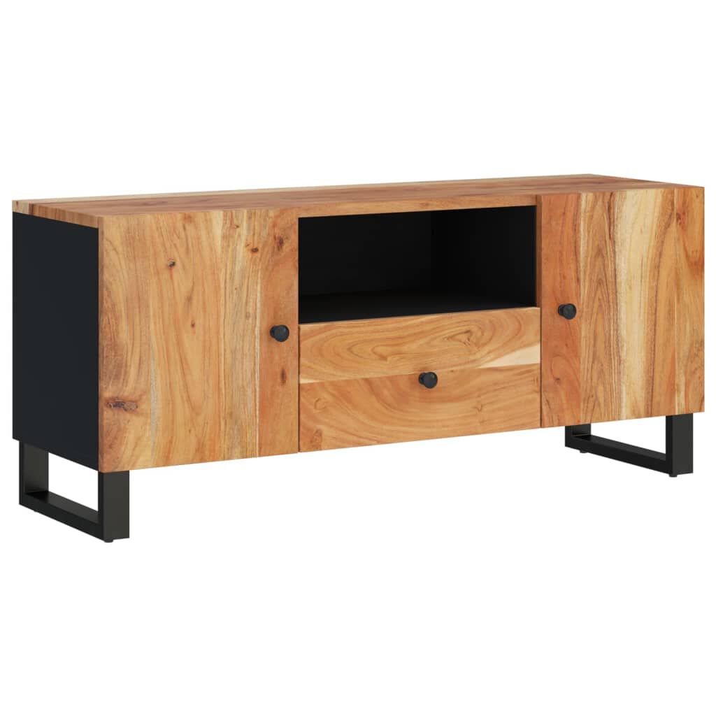 vidaXL Έπιπλο Τηλεόρασης 105x33,5x46 εκ Μασίφ Ξύλο Ακακίας & Επ. Ξύλο