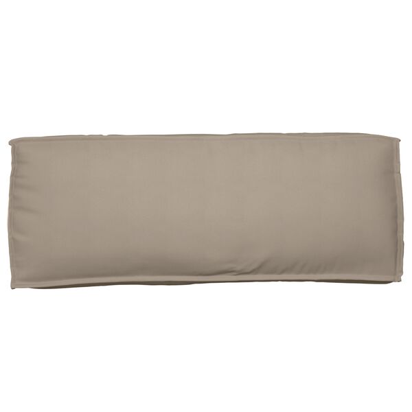 vidaXL Μαξιλάρι παλέτας για πλάτη Taupe 120 x 40 x 12 cm Ύφασμα Oxford