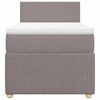 vidaXL &Kappa;&rho;&epsilon;&beta;ά&tau;&iota; Boxspring &mu;&epsilon; &Sigma;&tau;&rho;ώ&mu;&alpha; Taupe 100 x 200 &epsilon;&kappa;. &Upsilon;&phi;&alpha;&sigma;&mu;ά&tau;&iota;&nu;&omicron;
